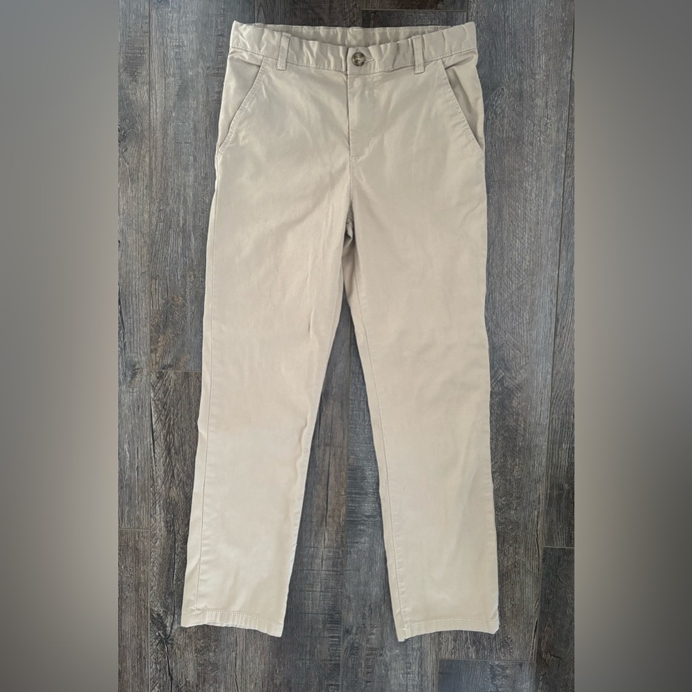 Carter’s Kid Boys Tan Dress Pant Slacks Size 12 Adjustable Waist